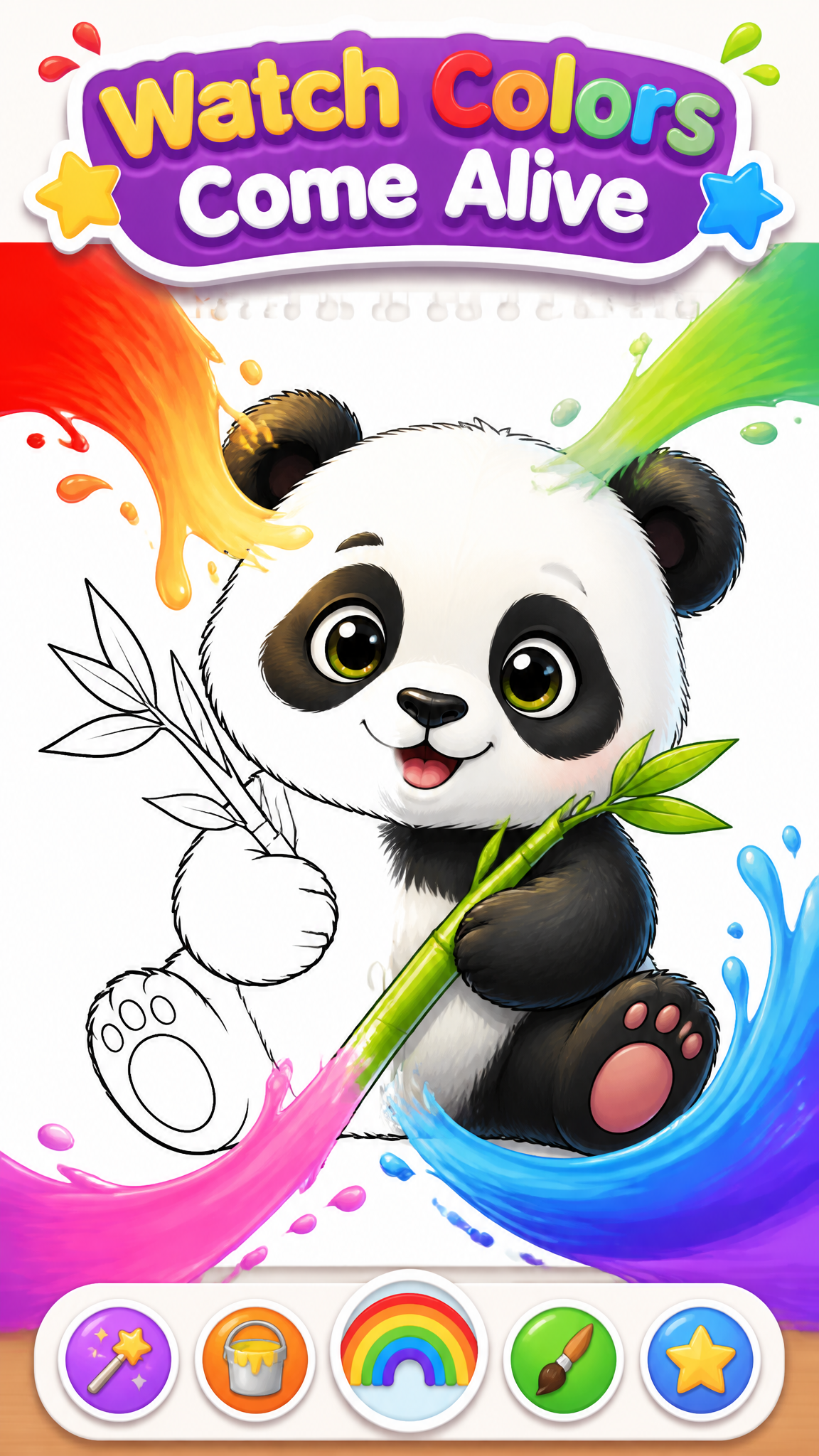 Design a premium vertical mobile game screenshot featurin...