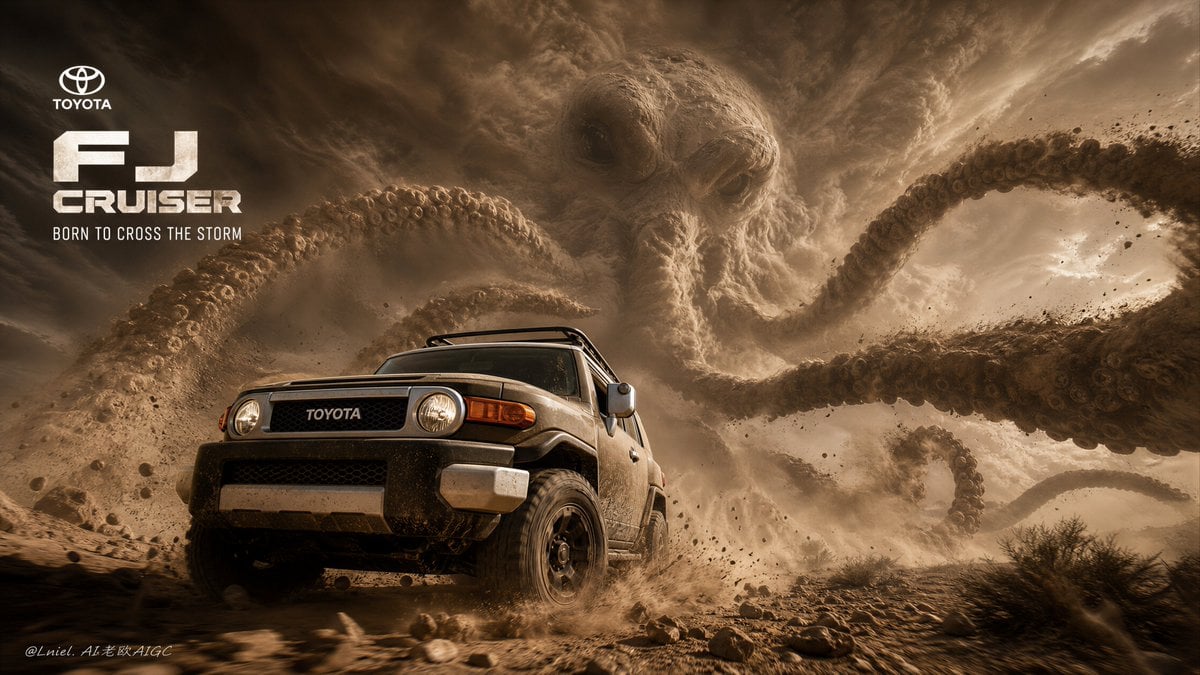 Create an ultra-premium cinematic key visual for the Toyo...