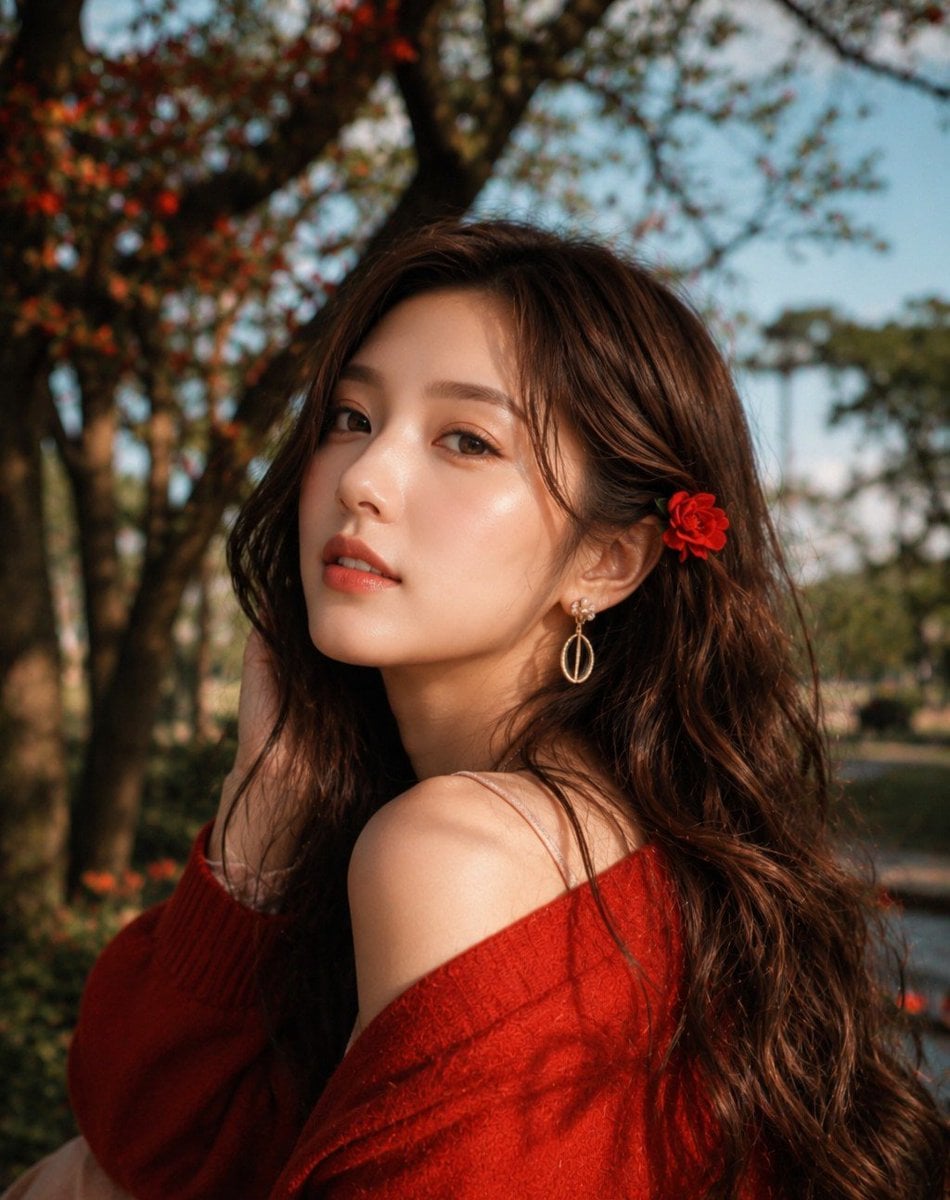 Ultra-realistic DSLR portrait of a beautiful young East A...