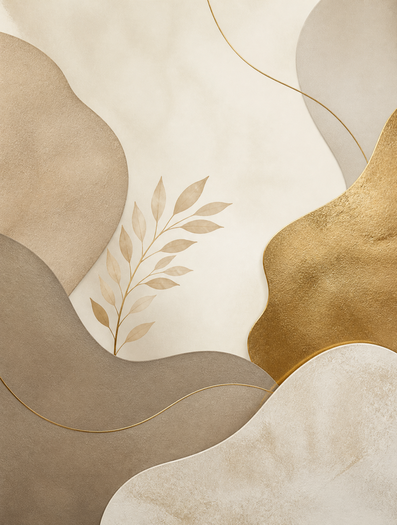 Create a luxurious abstract wall art design with layered ...