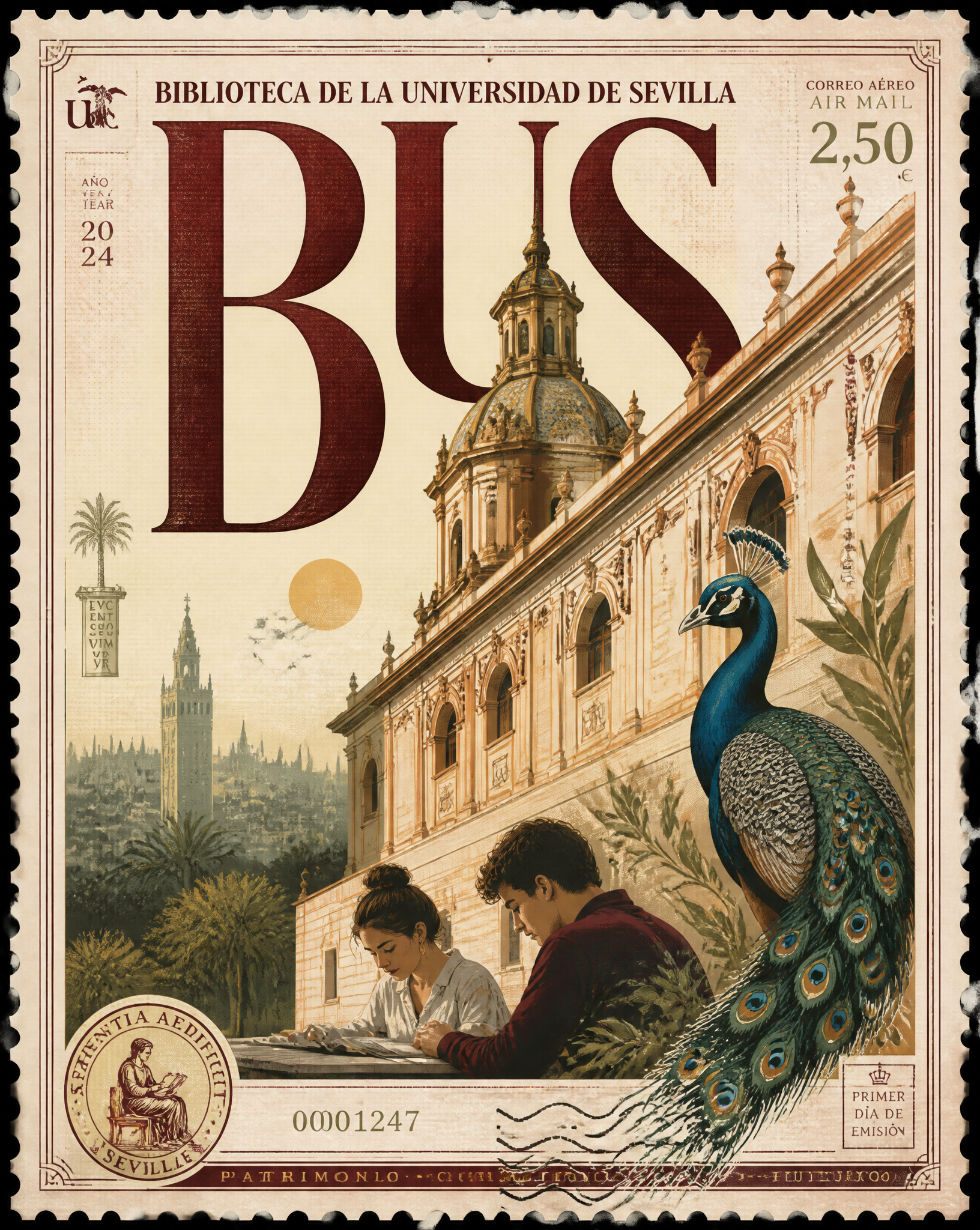 Design a premium 4:5 collectible postal-stamp poster for ...