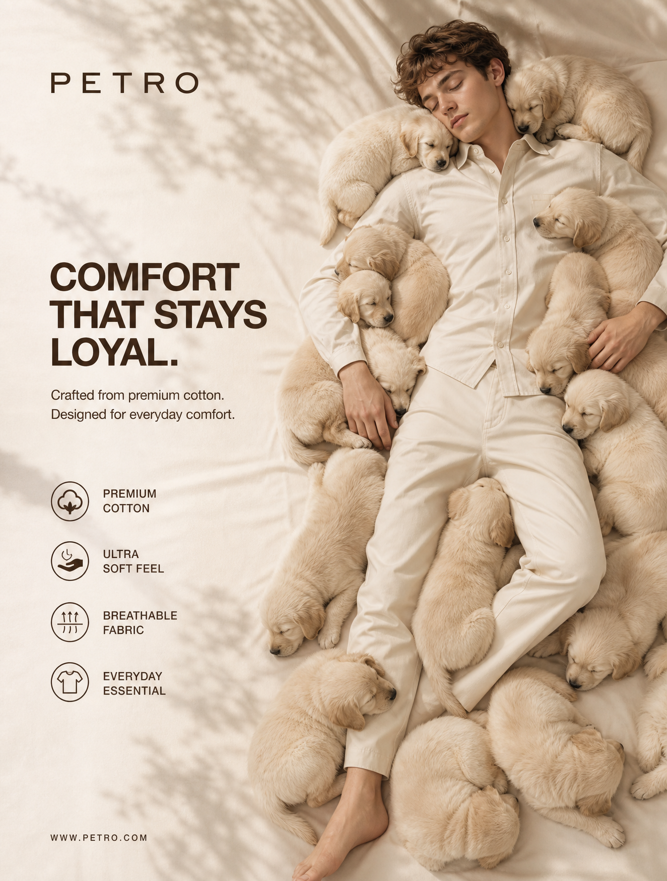Luxury fashion campaign photoshoot for a premium clothing...