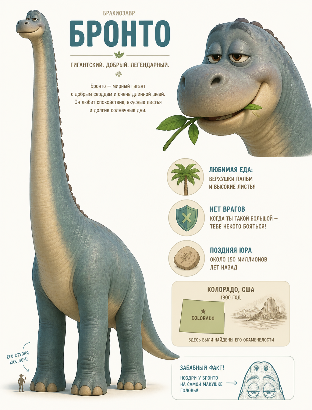 Концепт-лист персонажа, стиль Pixar. Персонаж: гигантский...