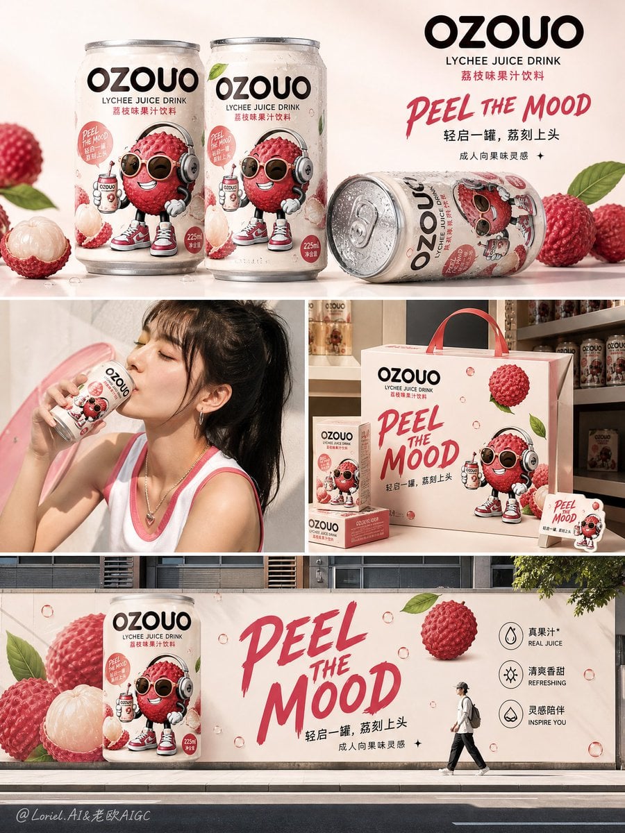 Create the third image of the unified brand visual system...